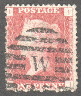 Great Britain Scott 33 Used Plate 147 - II - Click Image to Close